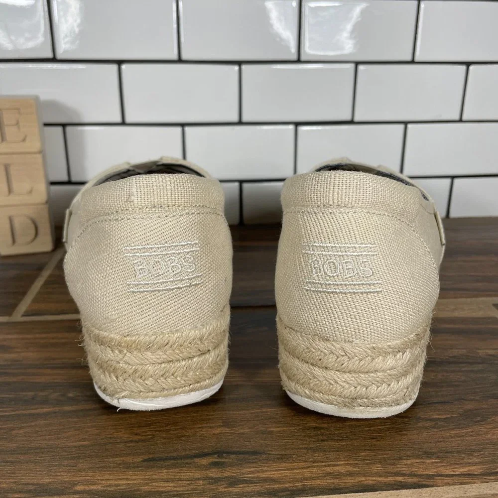 Skechers BOBS Highlights 2.0 Fairy Duster Womens Sz 10 Shoes Natural Espadrilles